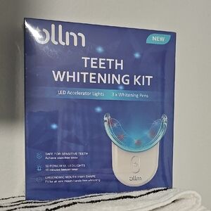 Teeth Whitening Kit with LED Lights - White